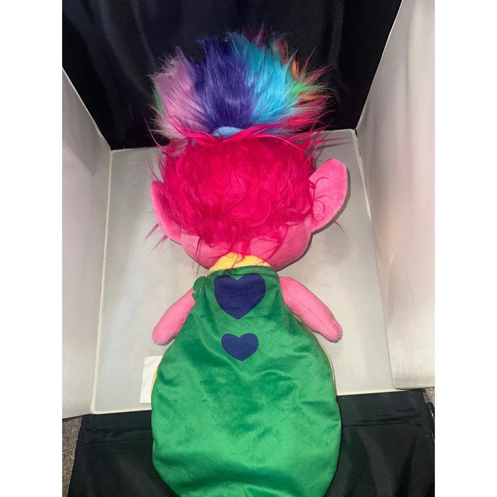 DreamWorks Trolls World Tour Poppy Plush Rainbow Hair Pink Stuffed Animal Toy‎